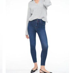 Revolve Pistola A Line High Waist Dark Wash Skinny Stretch